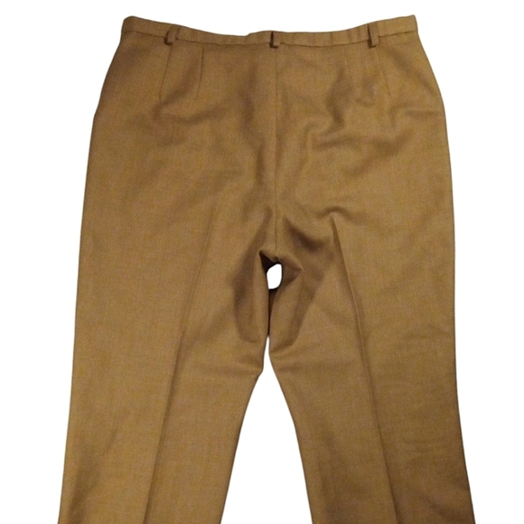 Pendleton Camel Virgin Wool Dress Slacks Pockets Career Office Size 14 - Picture 6 of 11